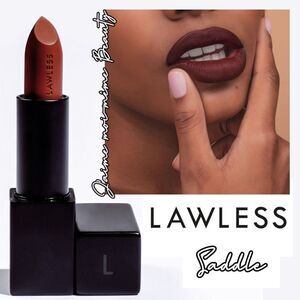 Lawless Forget the Filler Satin Cream Lipstick in Saddle (Y2k)